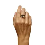 Złoty pierścionek z ametrynem Złoty pierścionek z ametrynem